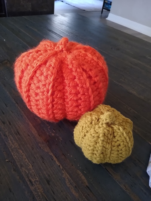 Amigurumi pumpkins