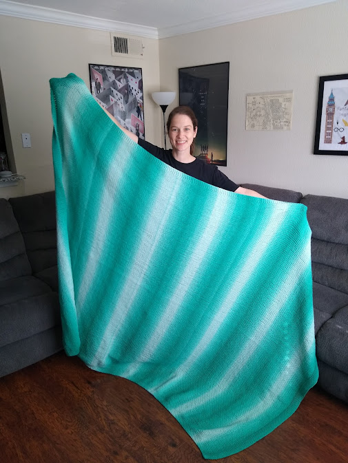 Blue Ombre Blanket